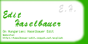 edit haselbauer business card